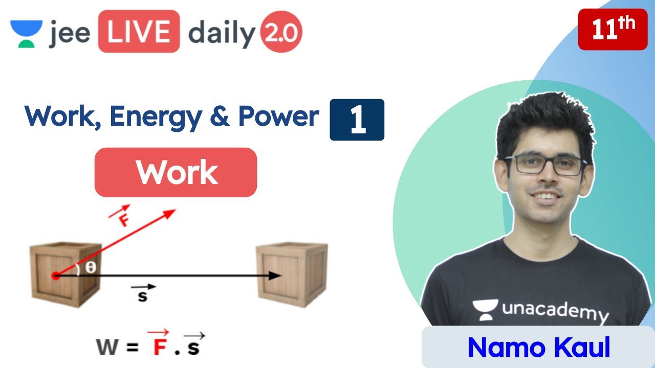 JEE: Work, Energy & Power L1 | Work | Unacademy JEE | JEE Physics | Namo Kaul