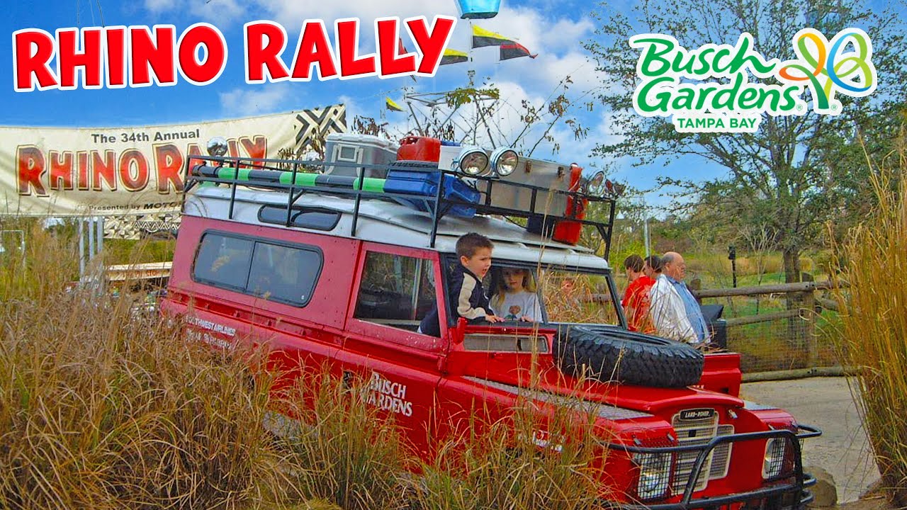 Rhino Rally Front Seat On Ride Busch Gardens Tampa Bay (Feb 2003)