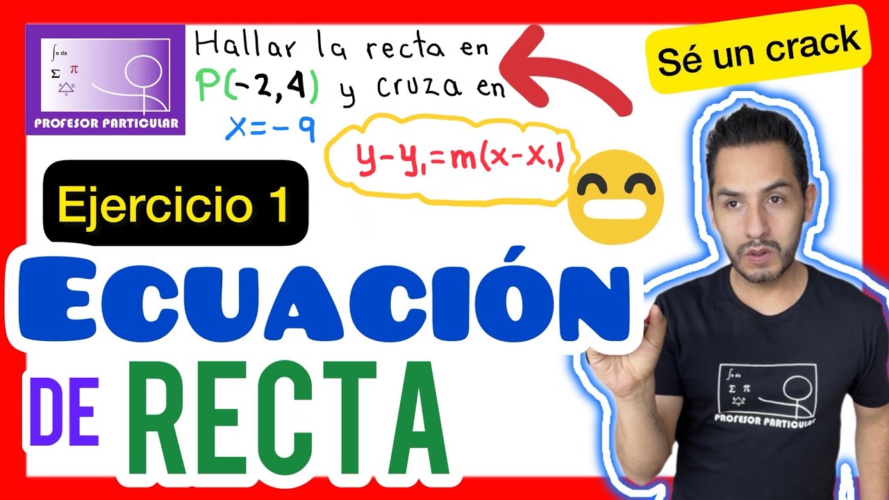 ✅ECUACIÓN de la LÍNEA RECTA | APRÉNDELO HOY Y FÁCIL😎​🫵​💯​| GEOMETRÍA ANALÍTICA