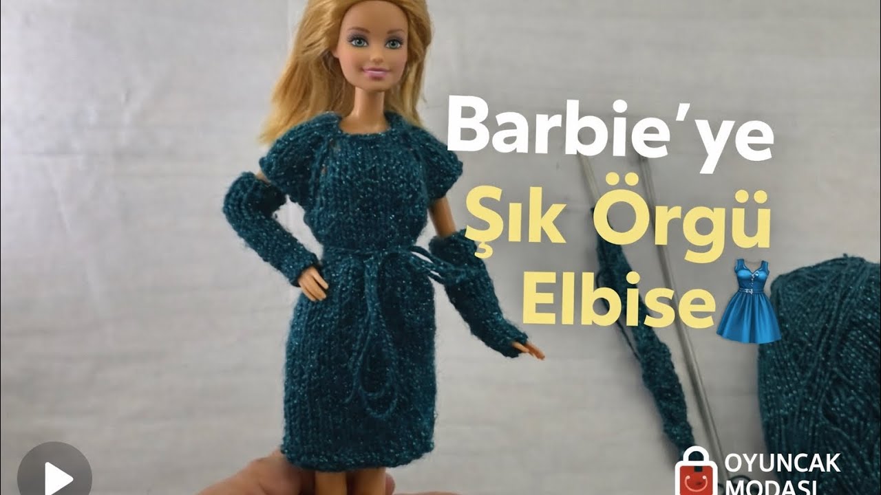 Oyuncak  Bebek İçin Şık Örgü Elbise Yapımı ❤️Oyuncak Modası 