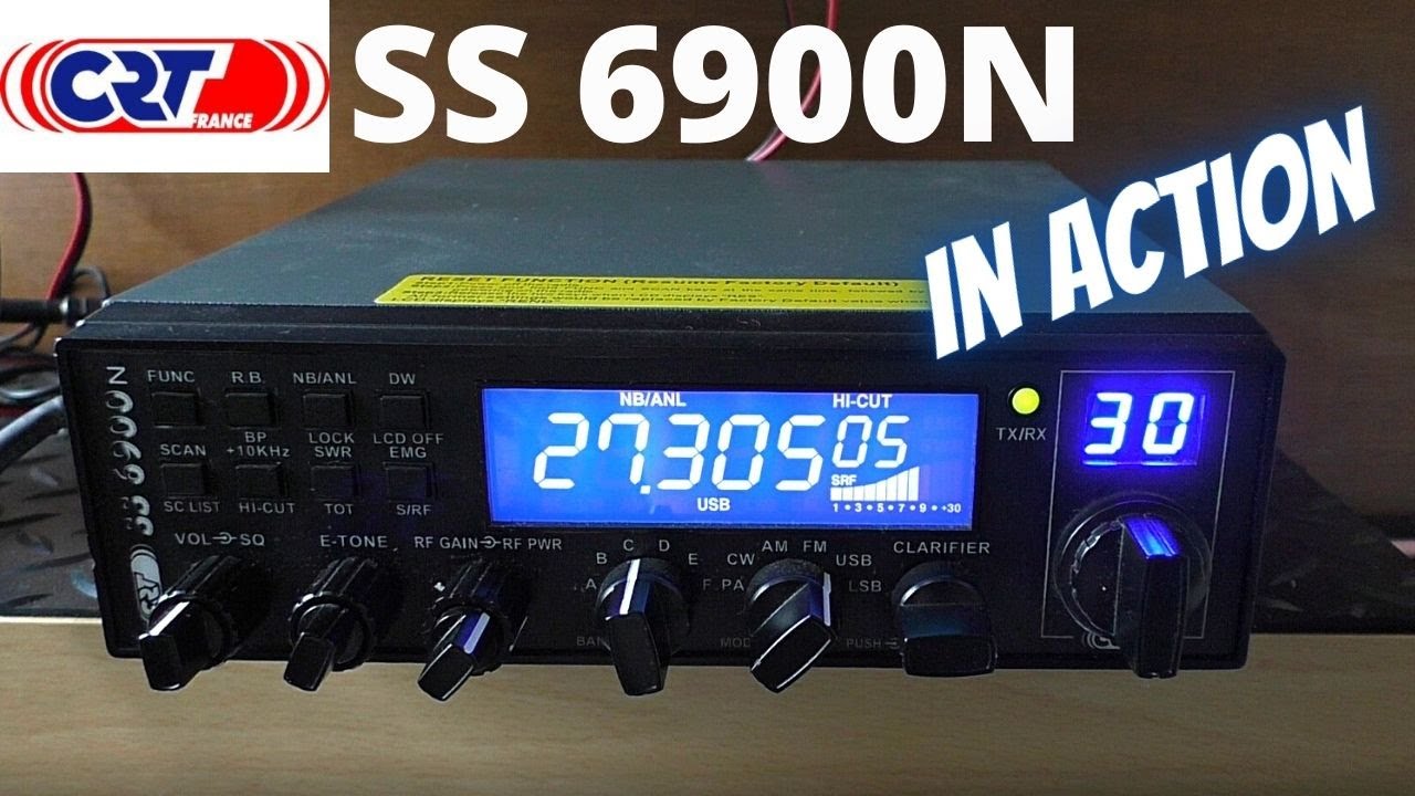 Работа британской CB-радиостанции с использованием CRT Superstar 6900N