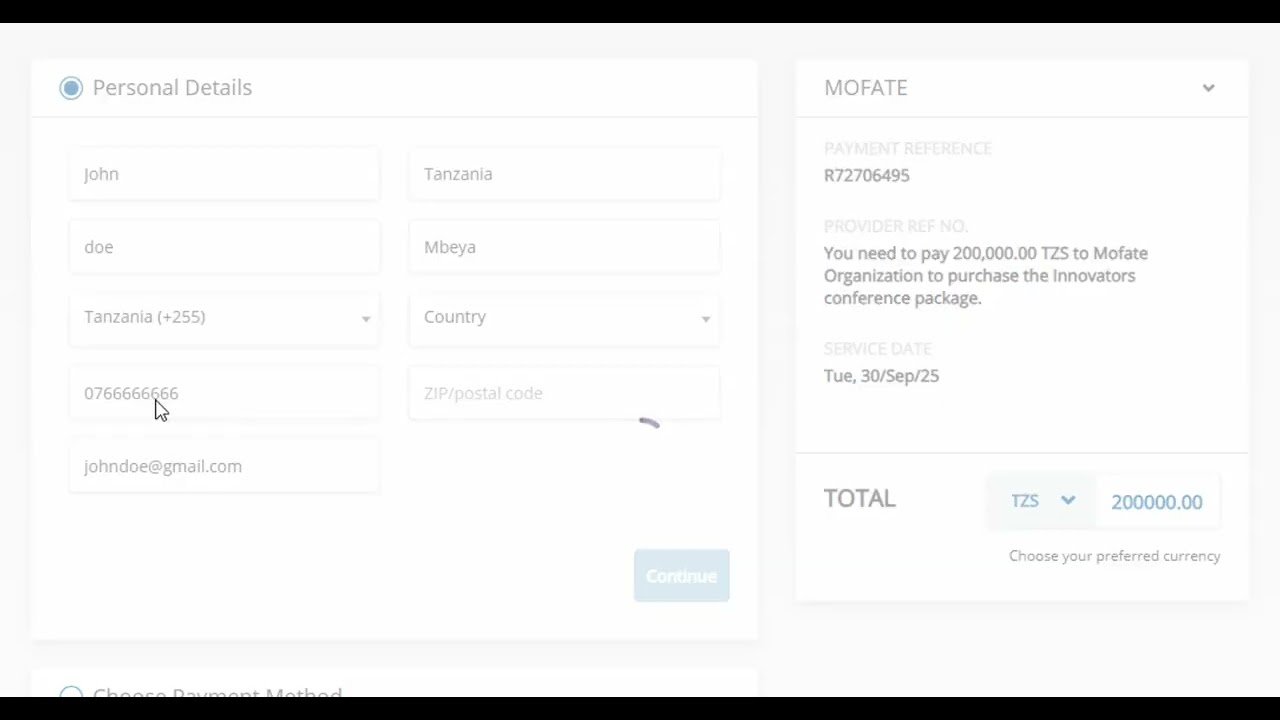 How to pay on individual Package