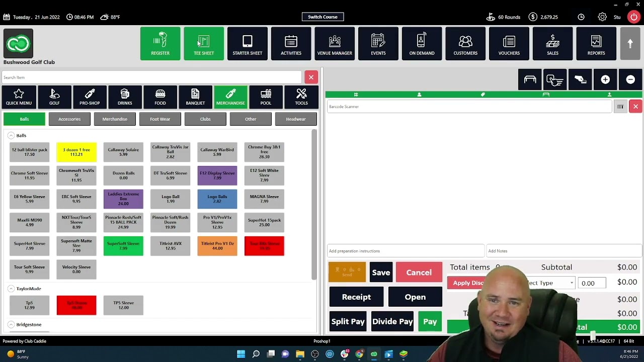 Club Caddie - Walk In Golfer Check In with Stu Proctor - Club Management Software