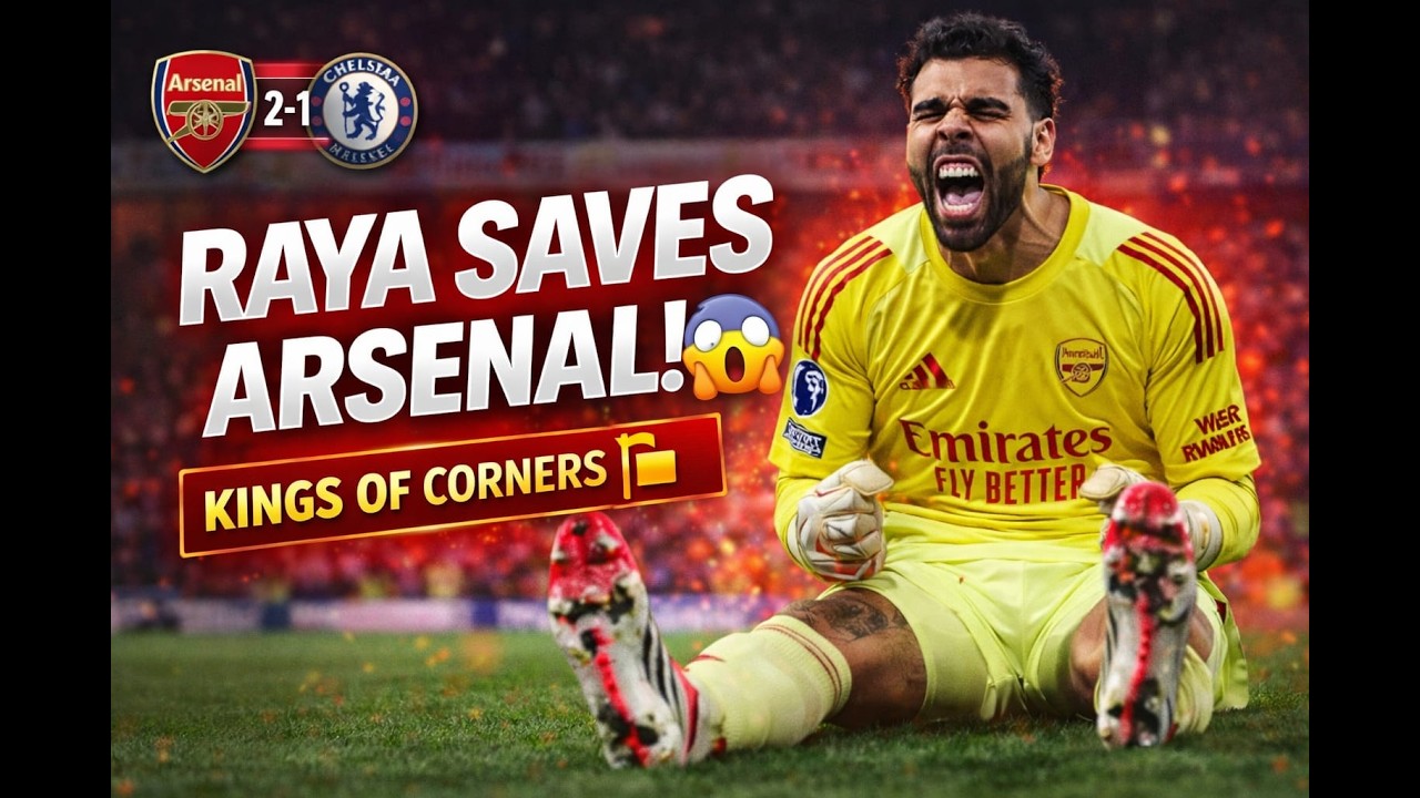 Arsenal Edge Past Chelsea 2-1! Raya Heroics & Corner Power 🔴⚪