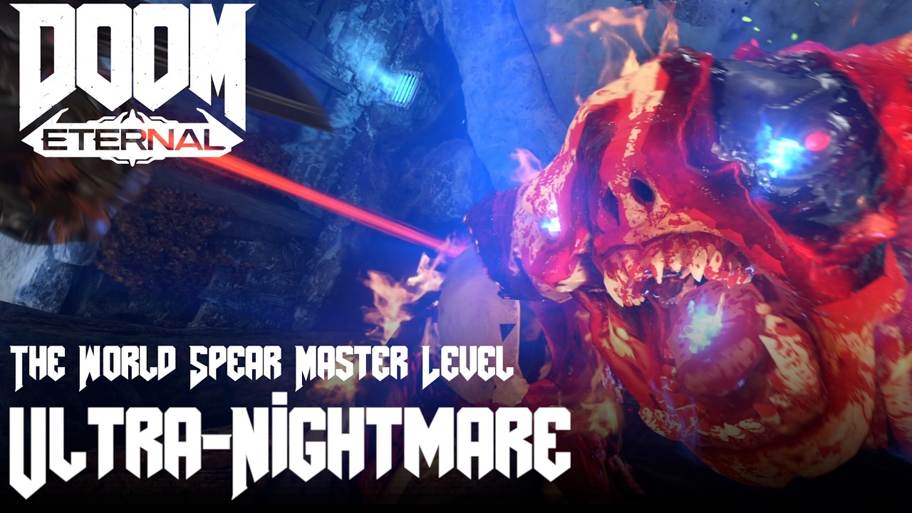 DOOM Eternal: The World Spear Master Level (Ultra-Nightmare) (No HUD) (No Super Weapons)