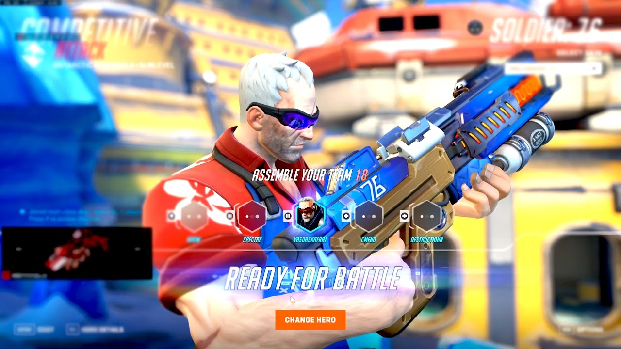 SUREFOUR CARRY SOLDIER 76 - OVERWATCH 2 SEASON 9 TOP 500