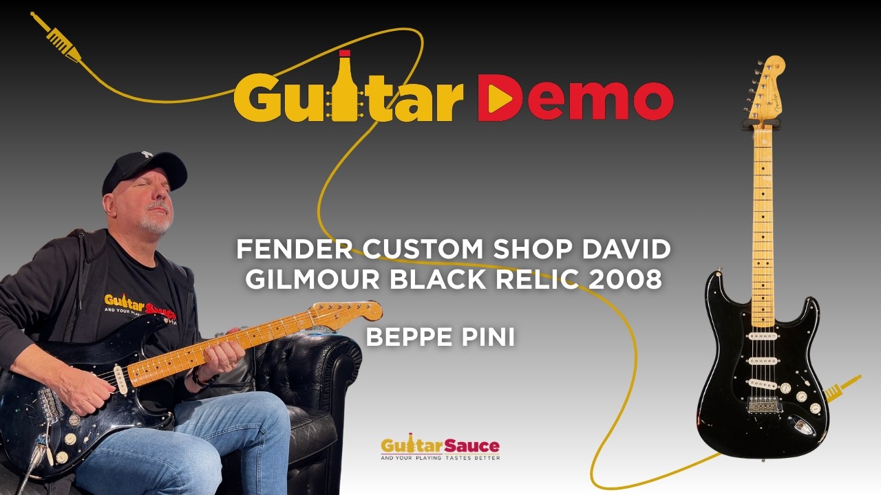 Fender Custom Shop David Gilmour Black Relic 2008 | Demo by Beppe Pini