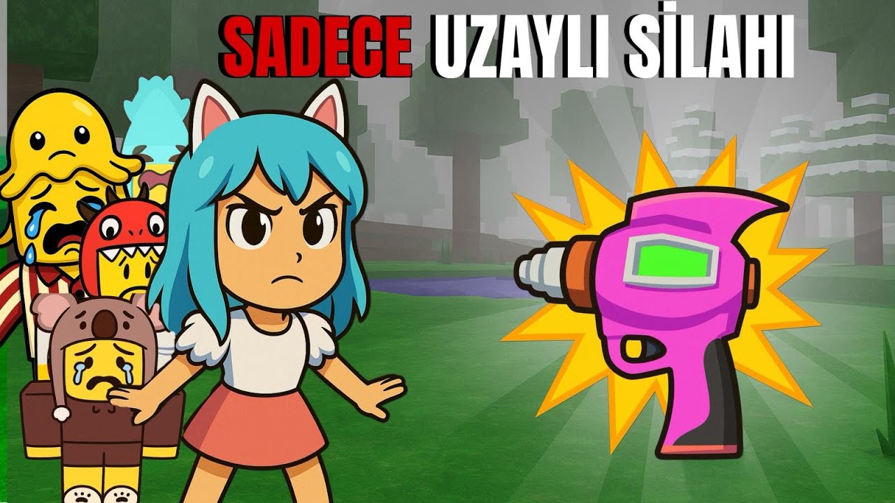 SADECE🔫 Uzaylı Silahı🔫 ile TÜM Çocukları KURTARDIM! ROBLOX 99 NIGHTS IN FOREST 🌲