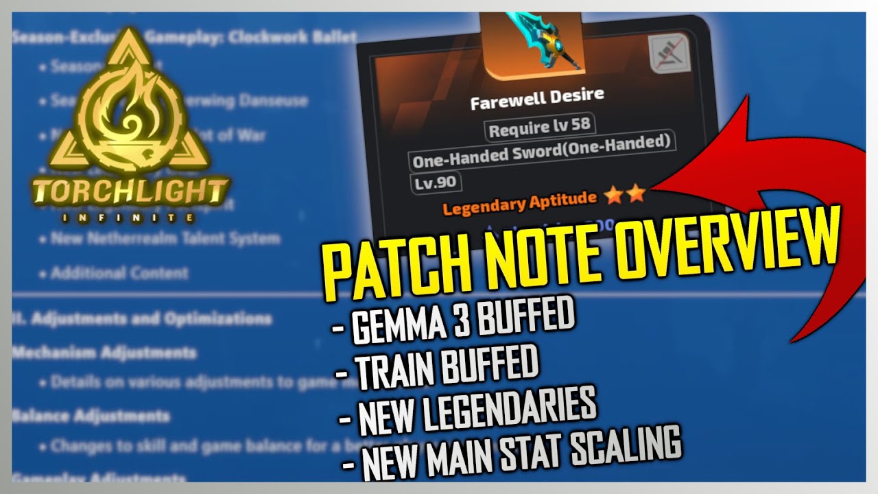 Torchlight Infinite Patch Notes! Clockwork Ballet Season