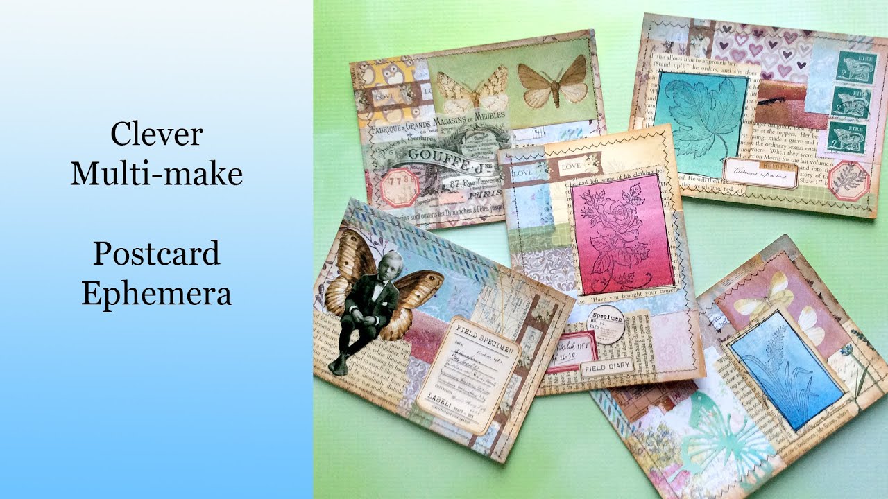 Lets make Scrap Busting Postcards