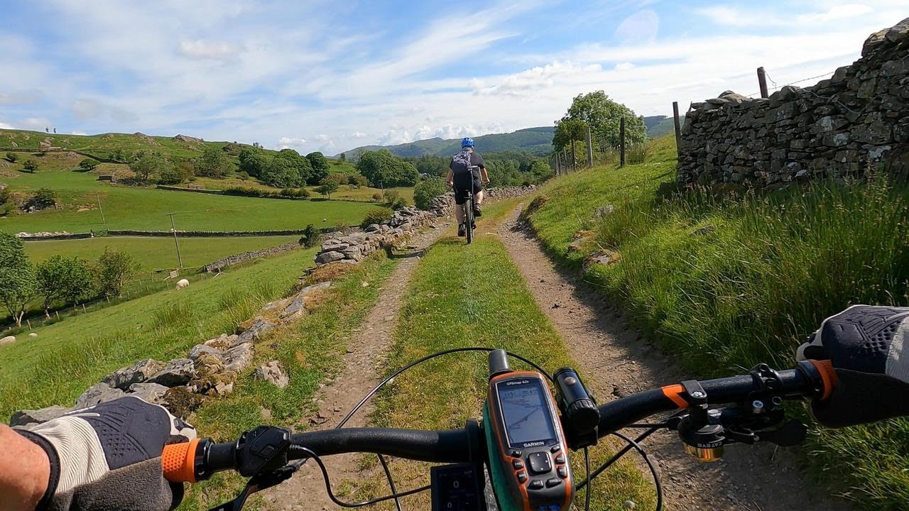 Woodland Fell, Spark Bridge, Ickenthwaite, Lake District, EMTB