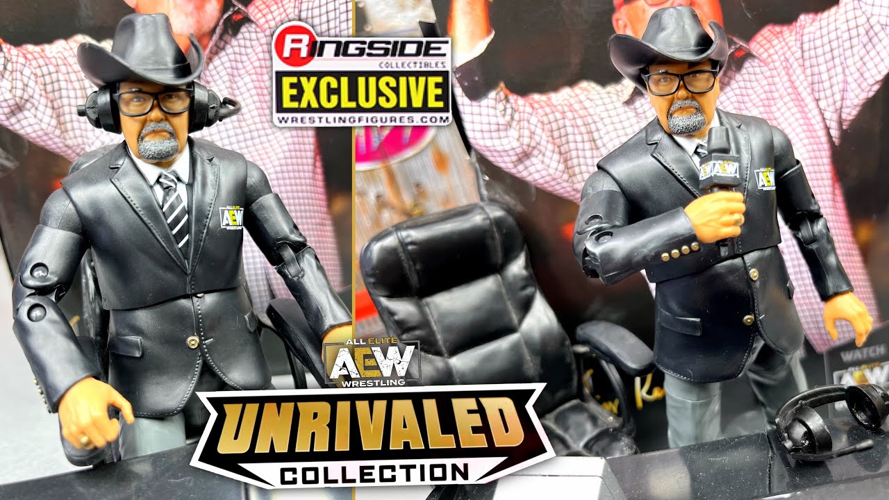 AEW UNRIVALED JIM ROSS RINGSIDE EXCLUSIVE FIGURE REVIEW!