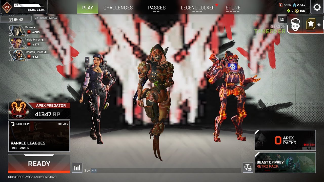 キーマウプレデターのキャラコンキル集【APEXLEGENDS】