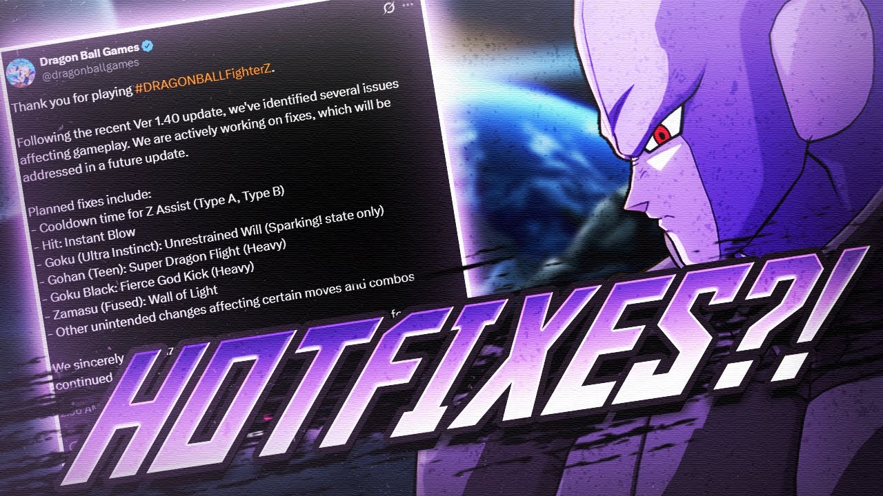 HOTFIXES COMING ALREADY TO NEW DBFZ PATCH?!