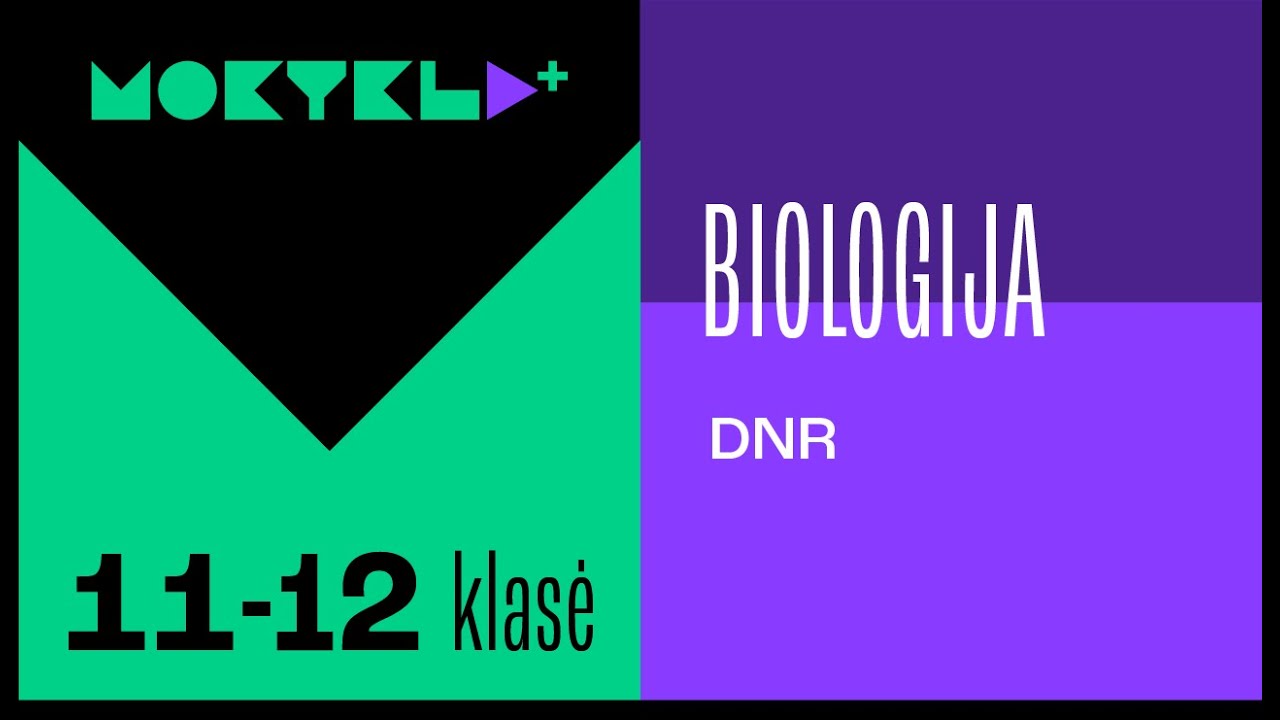 Mokykla+ | Biologija | 11-12 klasė | Deoksiribonukleorūg&scaron;tis || Laisvės TV X