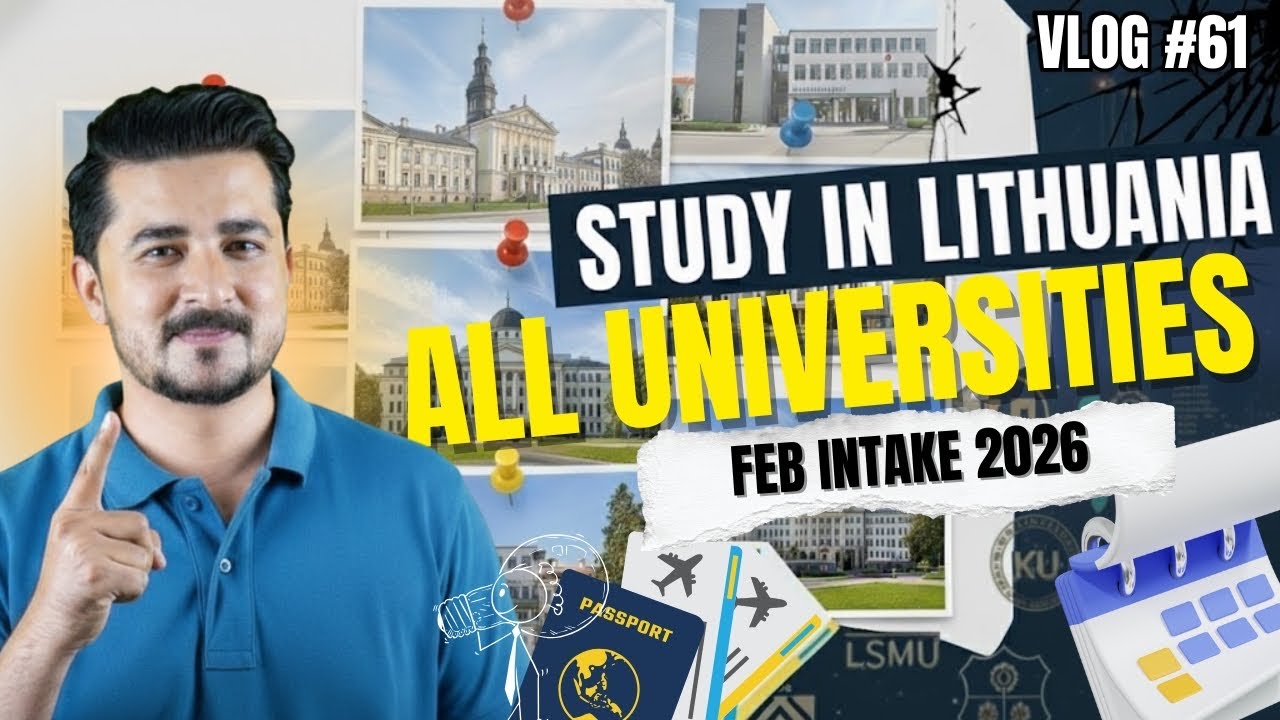 Study in Lithuania 🇱🇹 February Intake 2026 | All Universities  & Admission Details #studyinlithuania