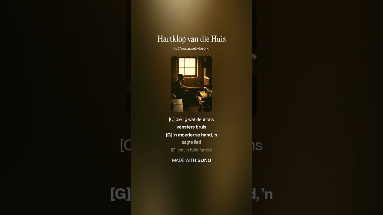 Hartklop van die Huis - Maya Poetry to song: Live, love, laugh, music....a way of life