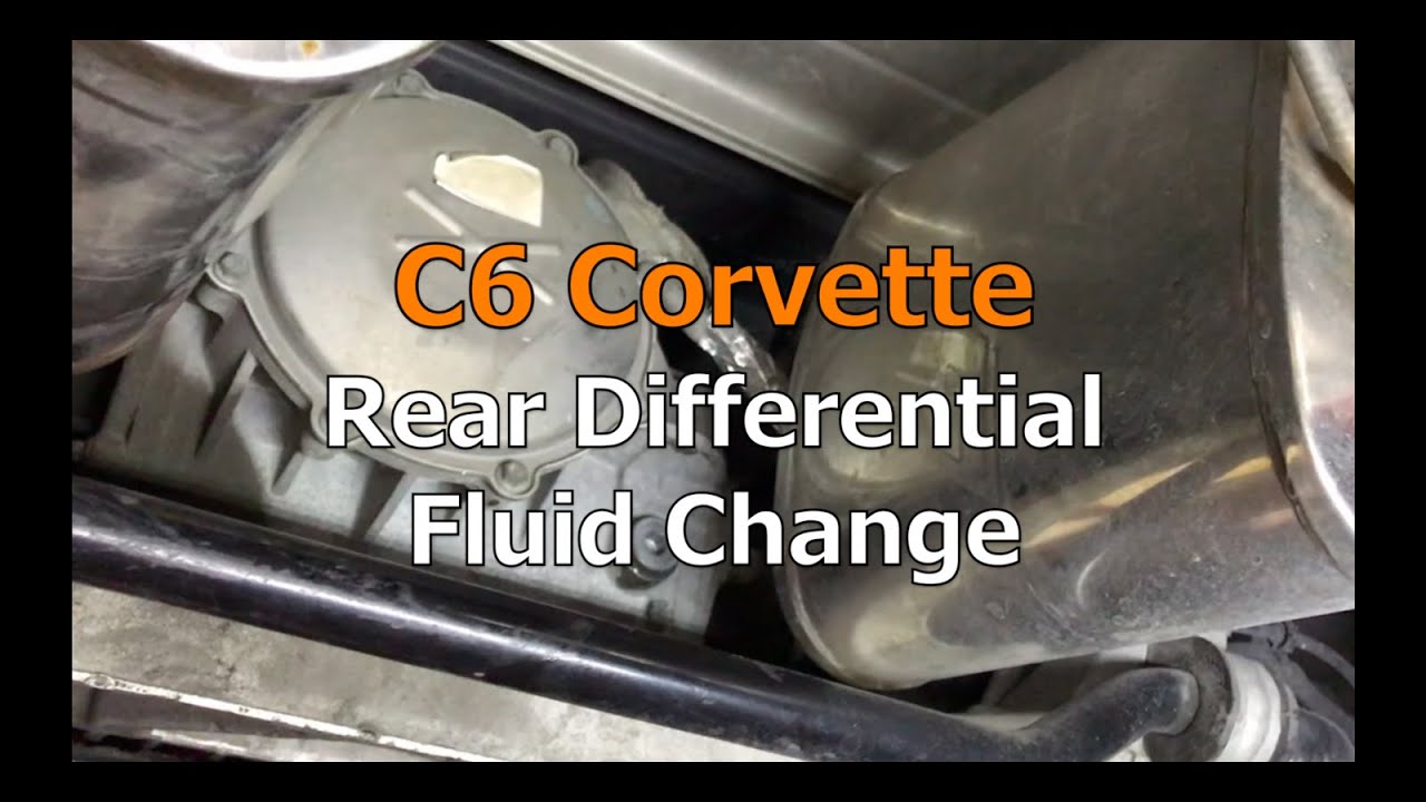 C6 Corvette Rear Differential Fluid Change