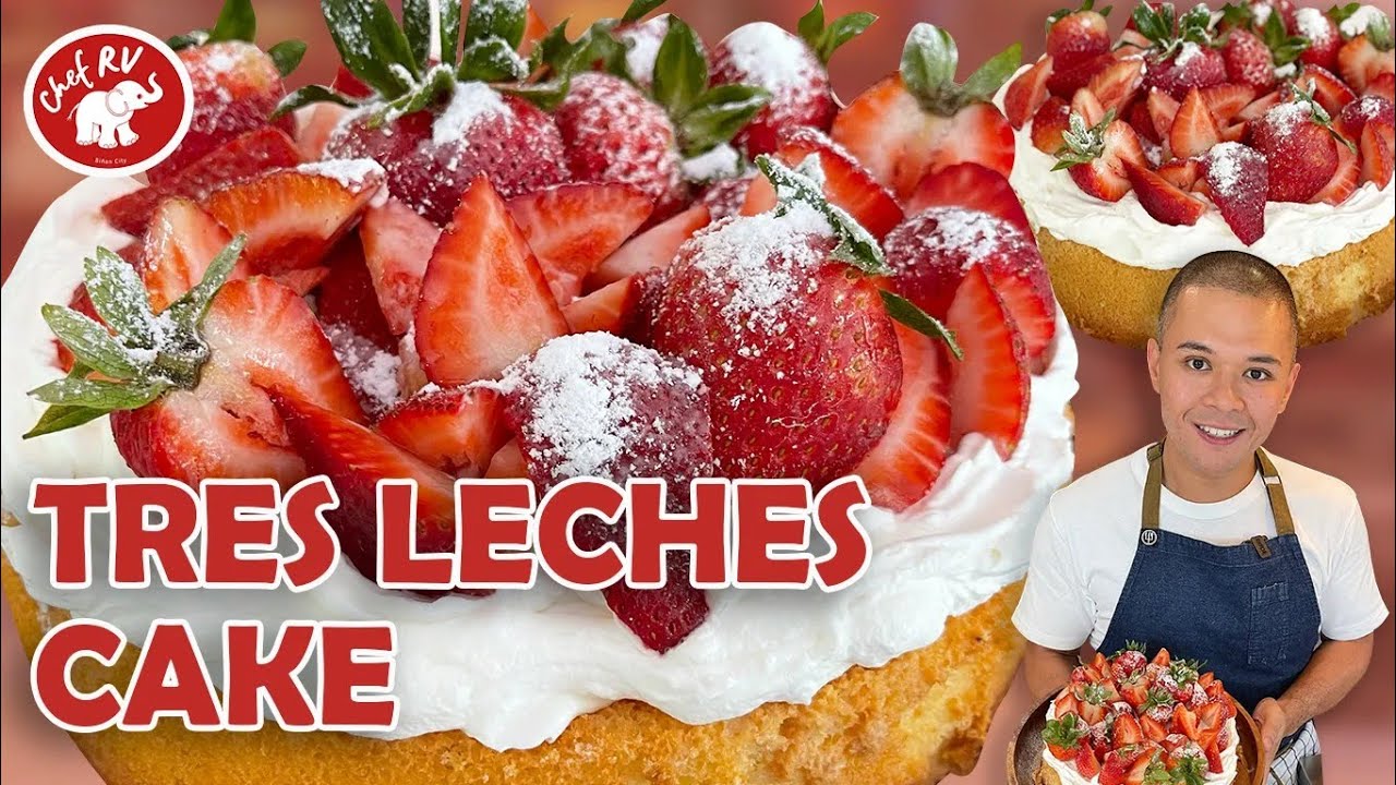 TRES LECHES CAKE - MUST TRY! CAKE NA IBINABAD SA TATLONG KLASENG GATAS.