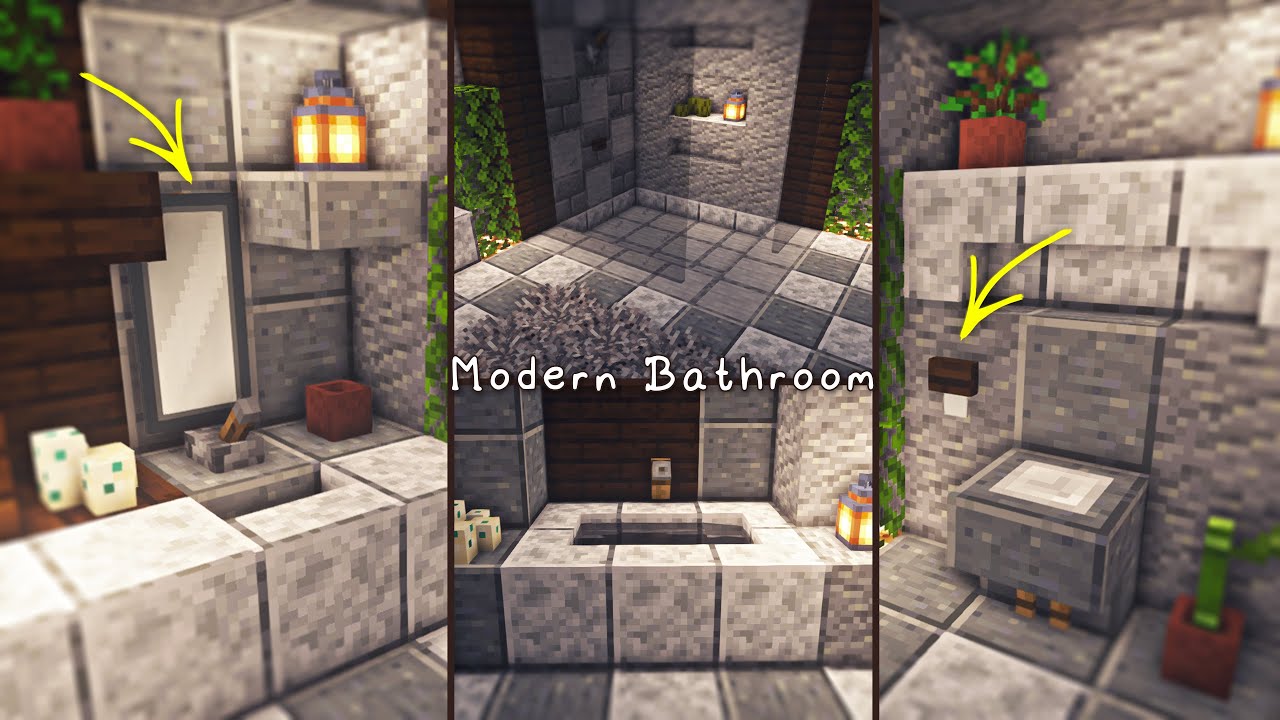 Minecraft: Modern Bathroom 🛁 || How to build - Tutorial #20