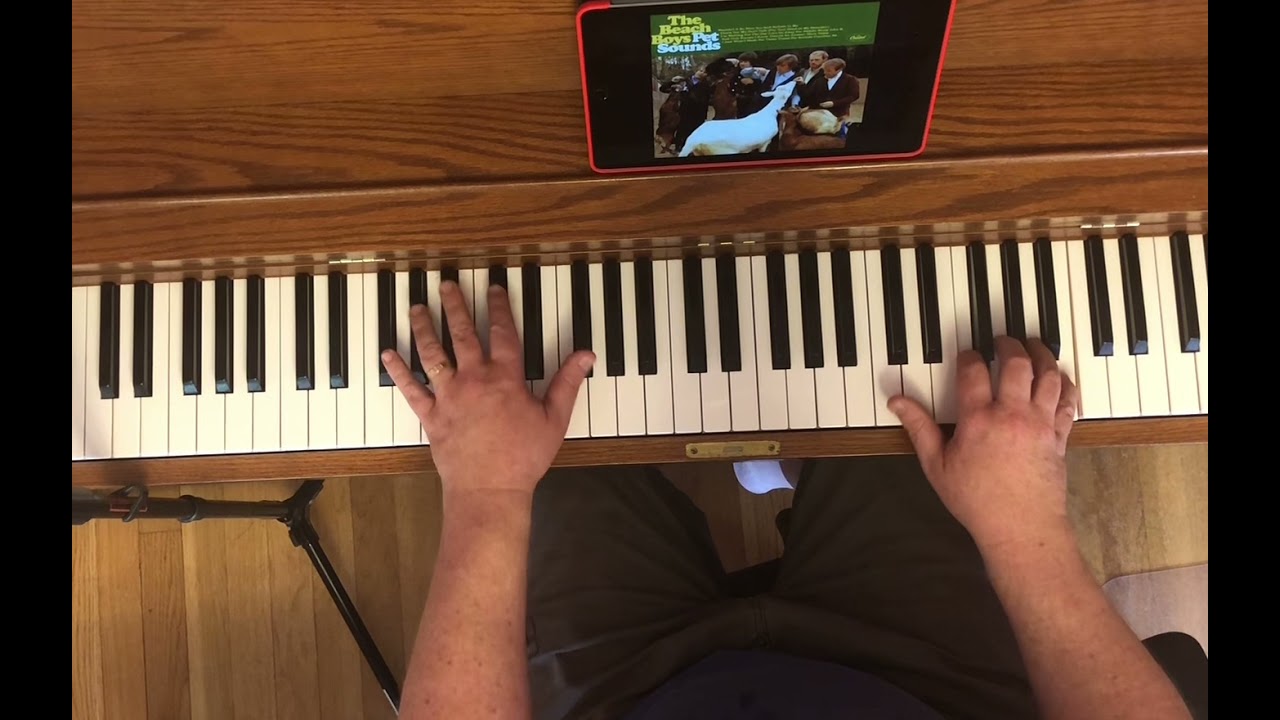 Brian Wilson - Here Today (piano cover overhead shot)
