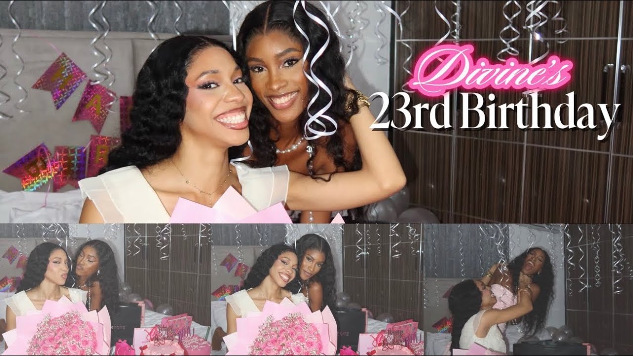Planned A Surprise 23rd Birthday Party for My Baby Girl Divine Nelson 💕🎊 #birthday 