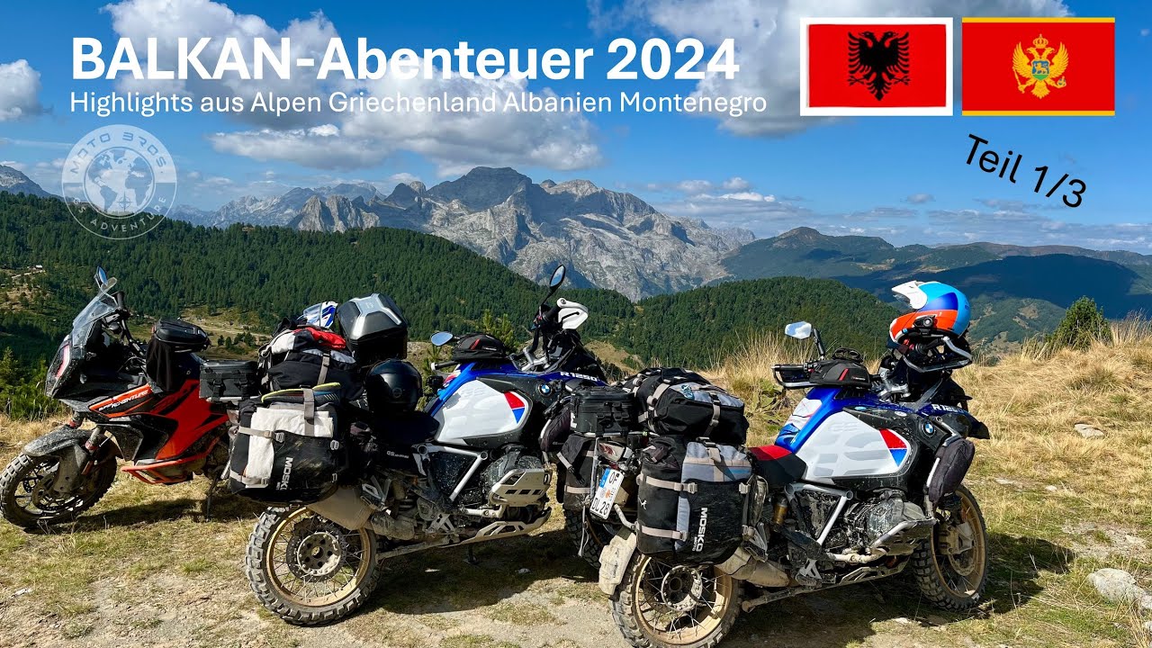 Motorradabenteuer Balkan 2024 Teil 1 KTM & BMW Anreise via Alpen Italien nach Griechenland