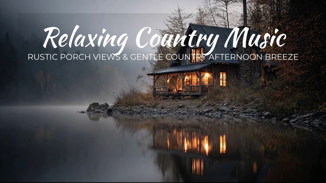 Relaxing Country Music | Rustic Porch Views & Gentle Country Afternoon Breeze