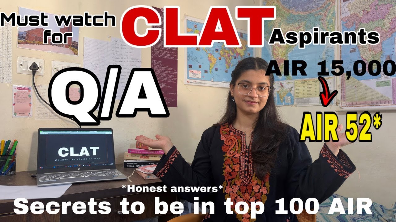 All secrets to crack CLAT!!! My CLAT preparation study plan/strategy ~ how to increase mock score