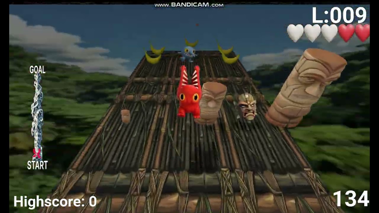 3D ZYX Banana Blast (Atari VCS) Jungle Land