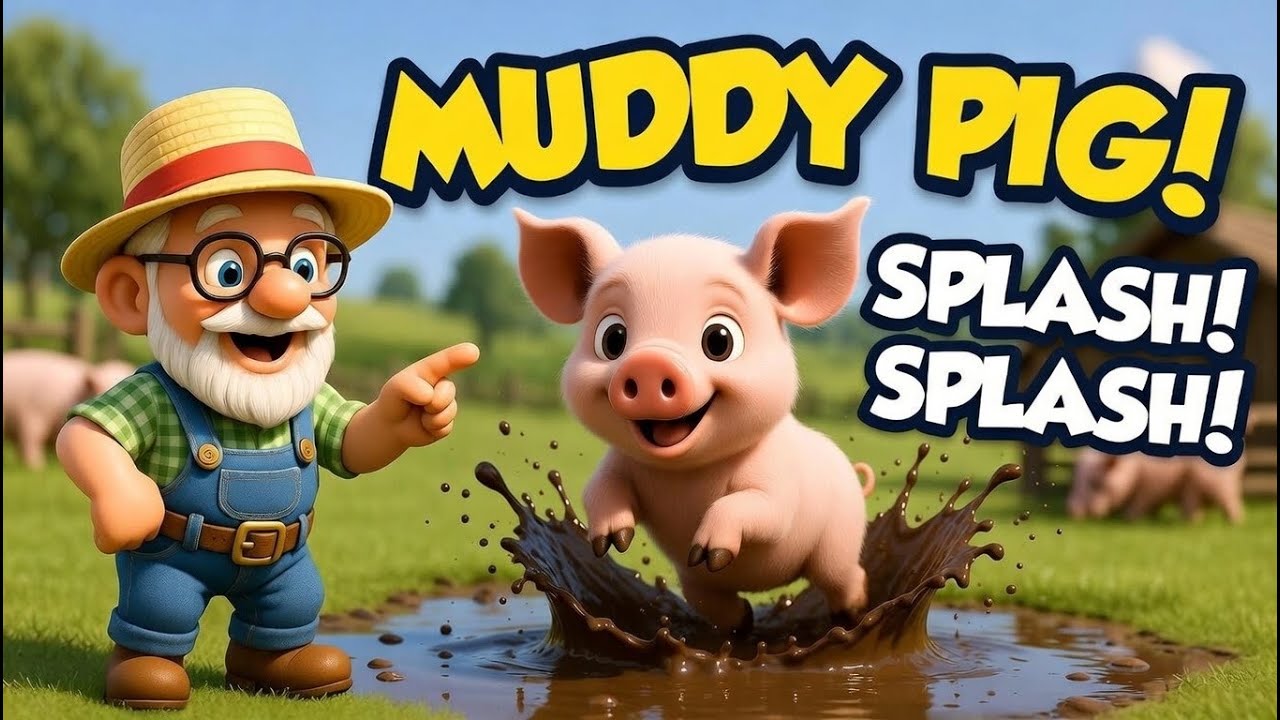 Old MacDonald – Muddy Pig Edition 🐷 | Fun Farm Song