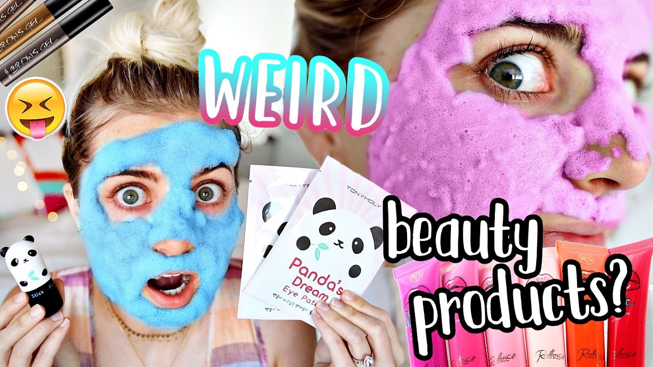 TESTING WEIRD KOREAN BEAUTY PRODUCTS! | Aspyn Ovard