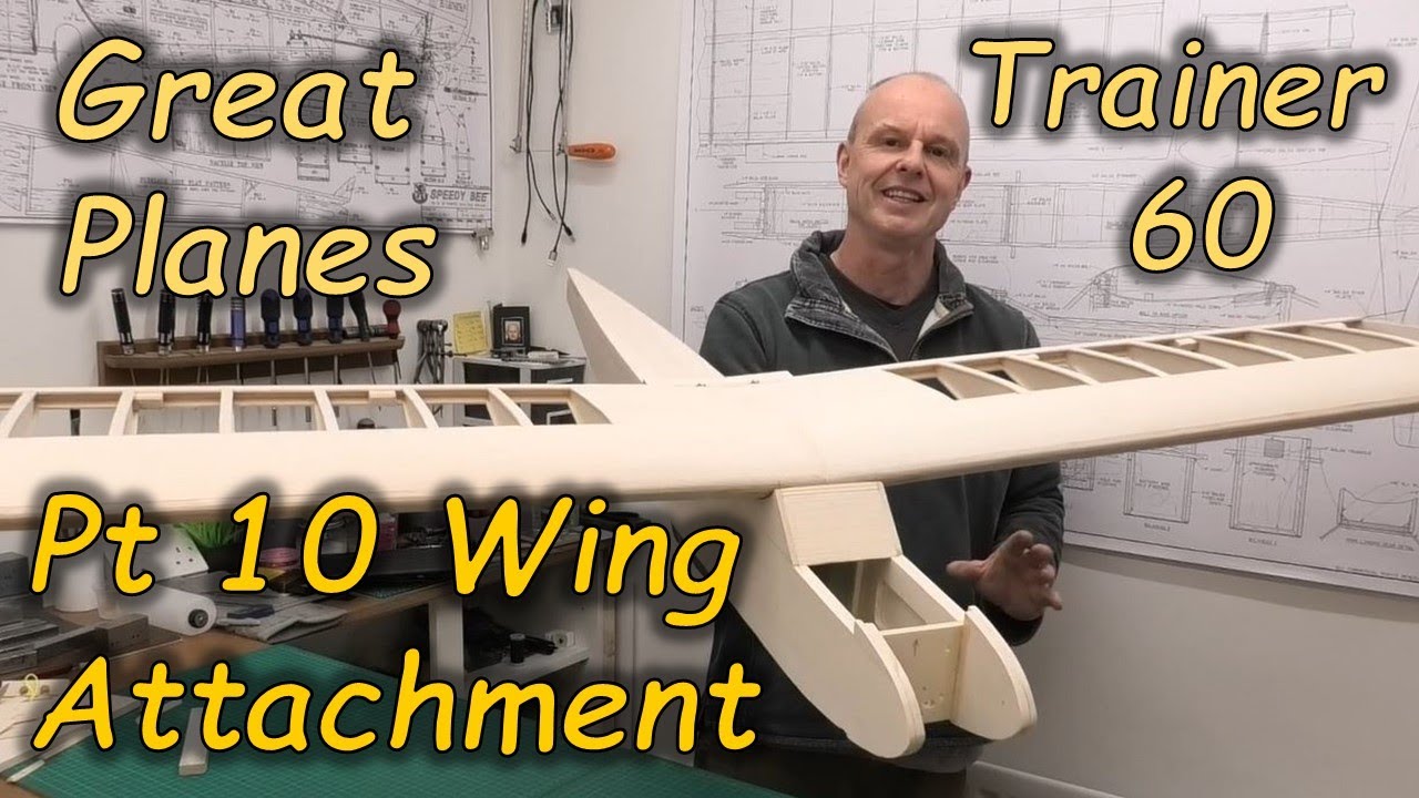Great Planes Trainer 60: Pt 10 Wing Attachment & Cockpit - Build Series - 65