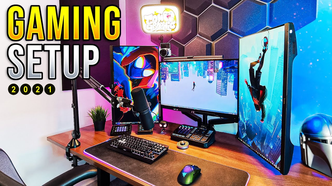GAMING SETUP & OFFICE TOUR 2021 | Tomographic