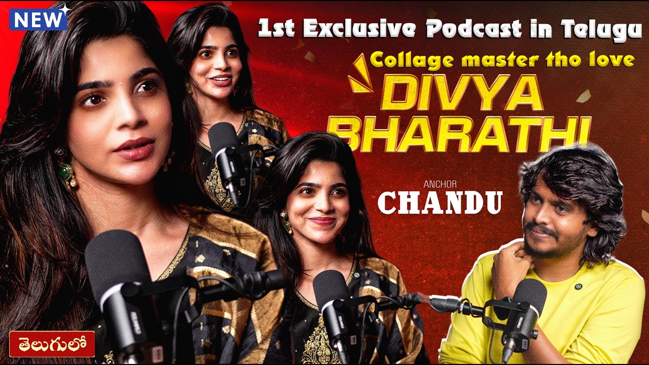 Divya Bharathi First Ever Telugu Podcast 🎙️ | Divya Bharathi | Visual Talks Podcast