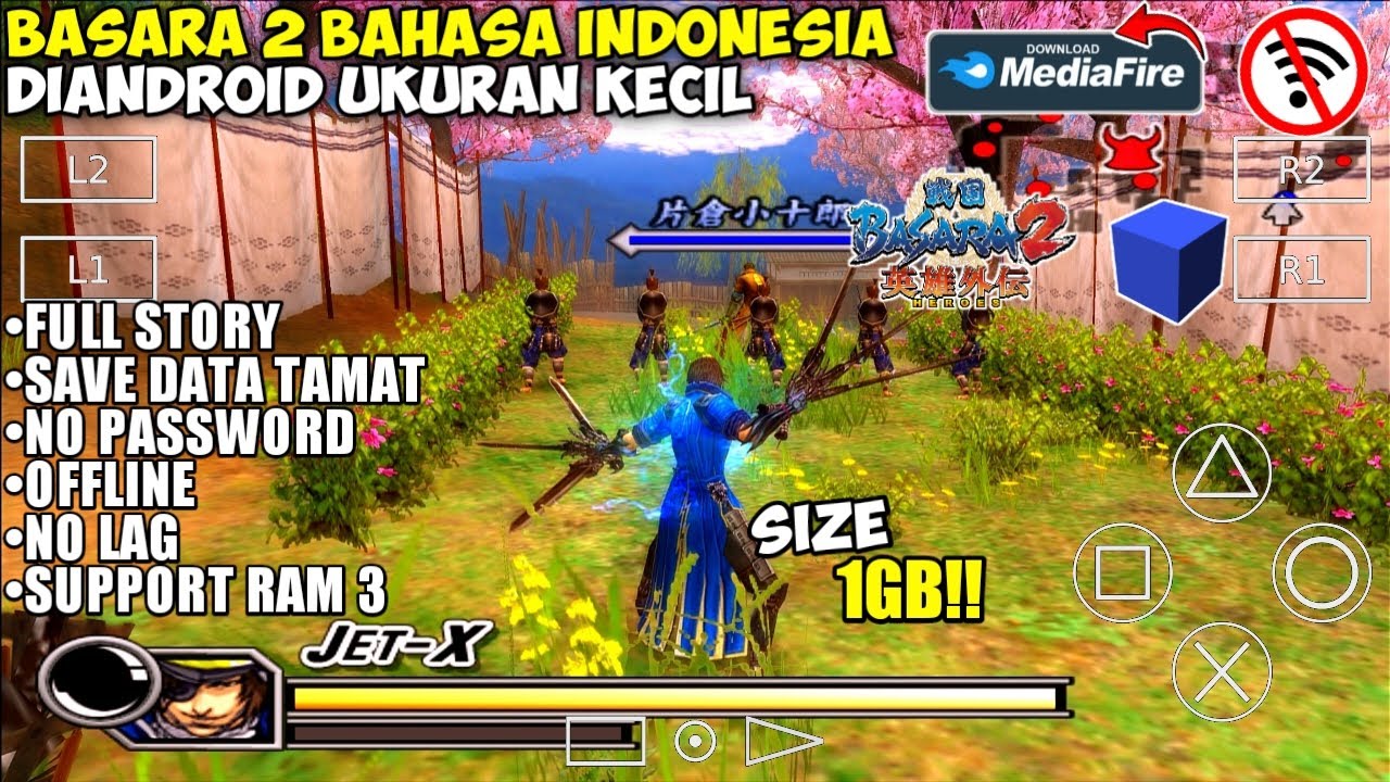 Ringan Banget!! Game Basara 2 Bahasa Indonesia Ps2 Di Android Offline | Aethersx2