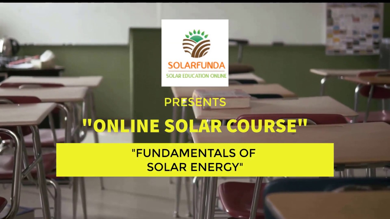 Solar Online Course | Fundamentals of Solar Energy | SolarFunda