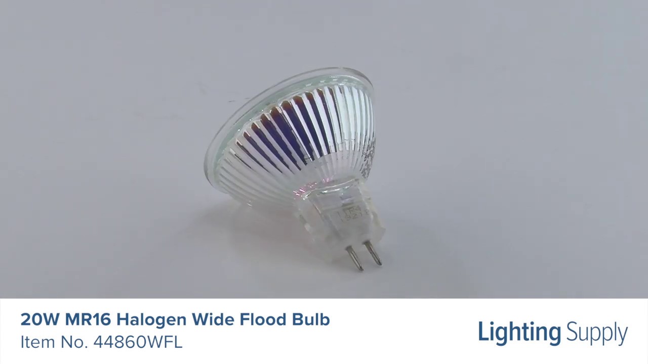 Osram 20W MR16 Halogen Wide Flood Bulb (44860WFL)