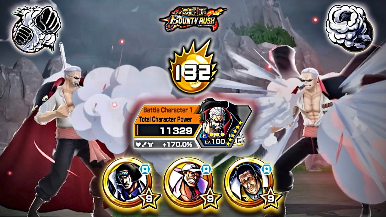 Stampede Smoker with [Admiral Trio Medal Set] Showcase | One Piece Bounty Rush