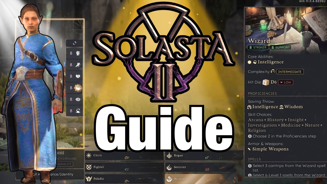 Solasta 2 Character Creation Guide - CLASS, ANCESTRY, BACKGROUND