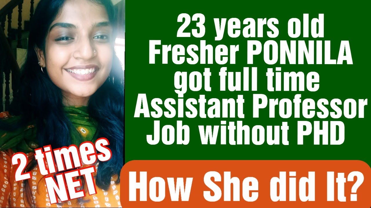 How to get Job as Assistant Professor after NET Qualifying | How to get Job without PHD