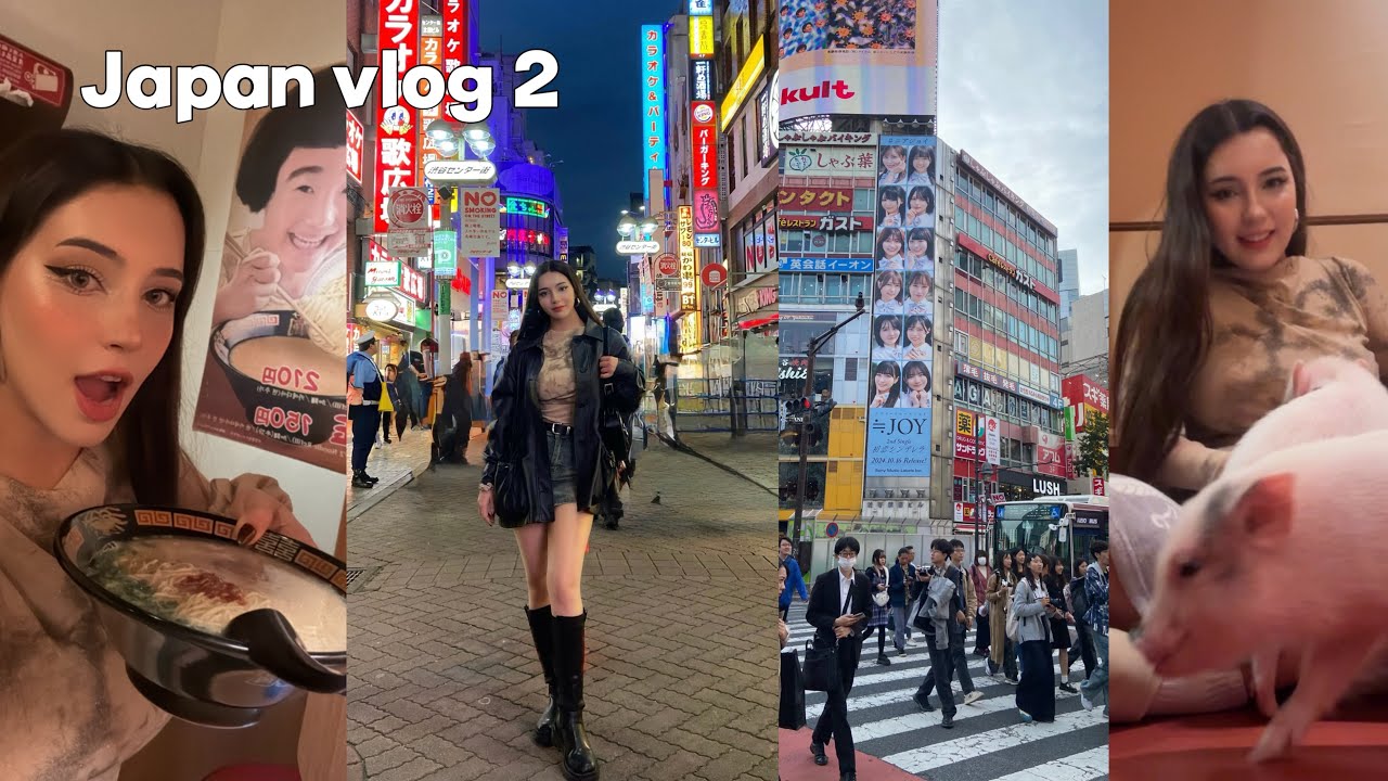 Japonya sokakları, Domuz kafe, Ramen, Bol bol sohbet.. 🍜 #vlog2