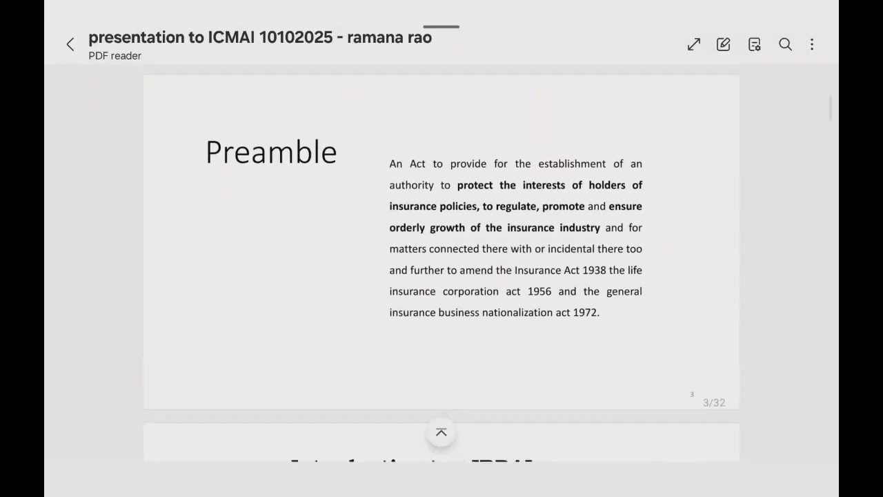 Webinar on Regulatory Framework in Insurance Sector