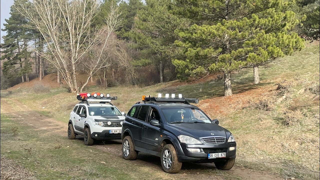 Doğum günümde Kyron ve Duster ile Offroad yaptık,çamur içinde kaldık #kyron #ssangyong #duster #mud