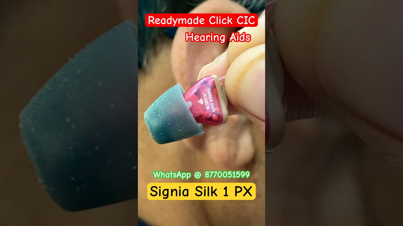 WhatsApp for more details. Signia Silk 1 PX  - Readymade CIC Hearing aids #viral #bhilai #ear