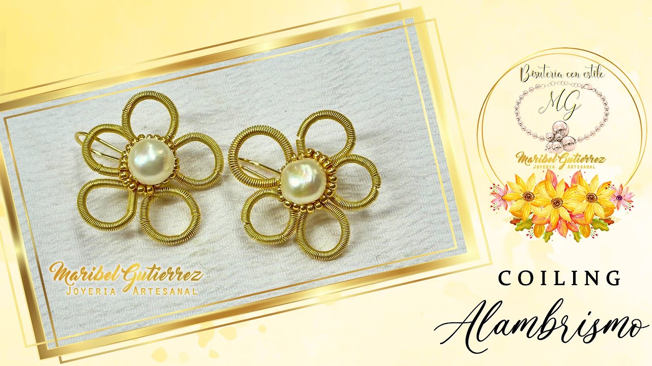 ARETES EN ALAMBRISMO CON COILING  | Arete en Alambrismo
