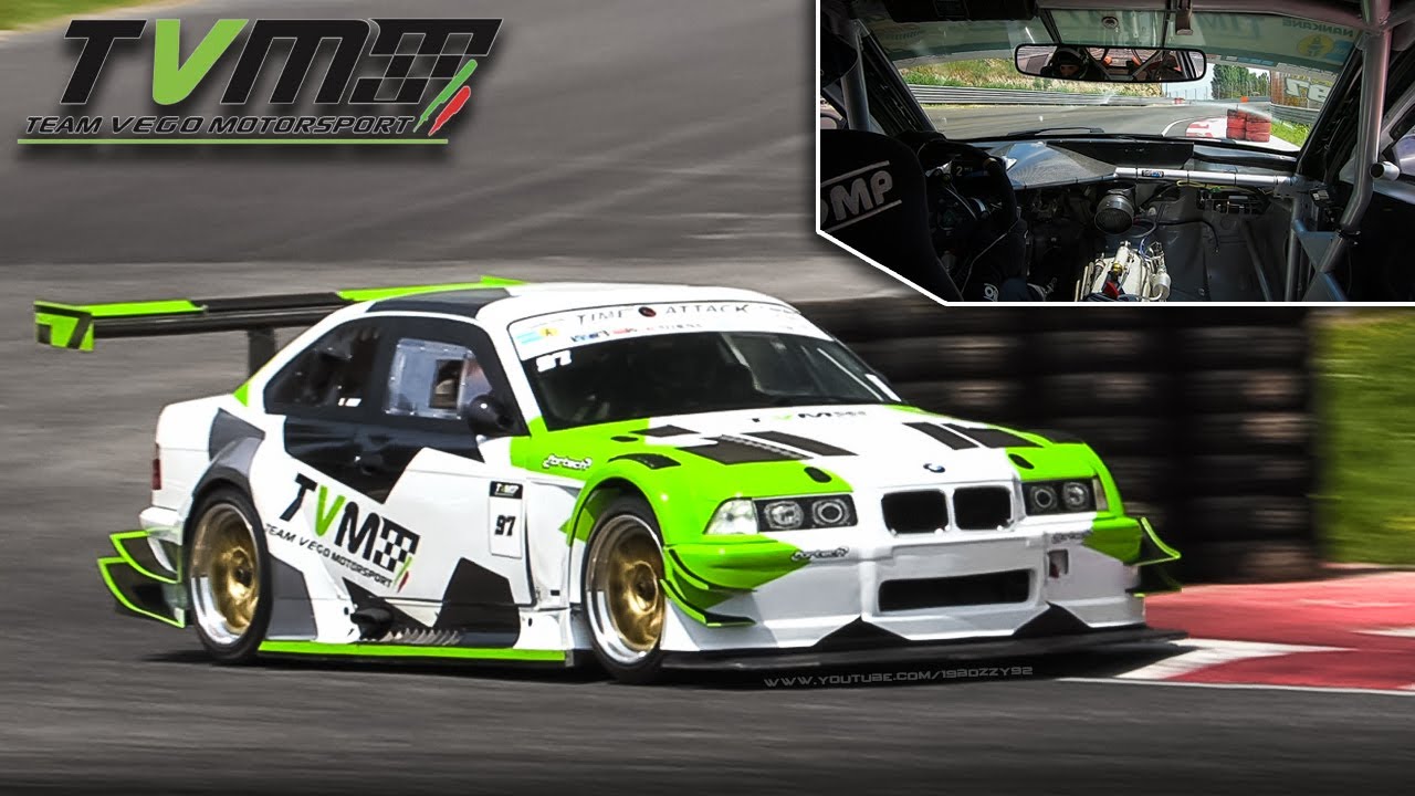 BMW E36 Time Attack Car w/ Turbocharged S14B20 Engine: Shakedown at Adria Raceway 2021!
