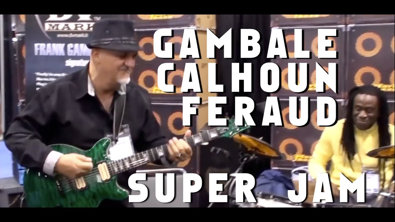 Gambale's Guitar is Shred To Pieces in this HOT JAM with Will Calhoun and Hadrien Feraud at NAMM