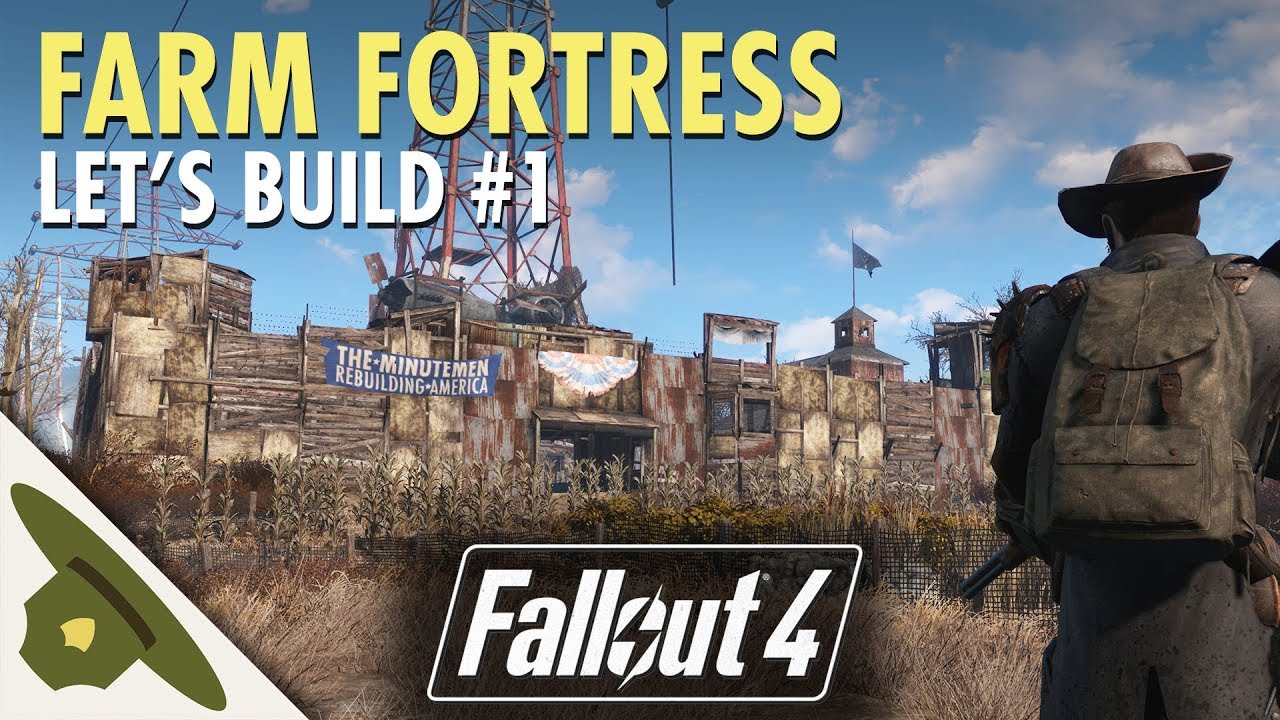 FARM FORTRESS at Abernathy Farm | Fallout 4 Let's Build Part 1 | RangerDave