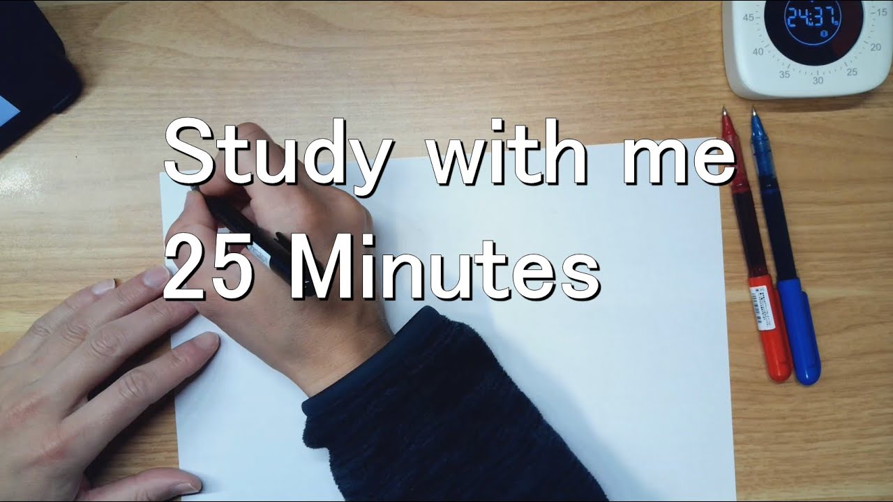 25 Minutes of Deep Focus | Real-Time Study with Me | No Music